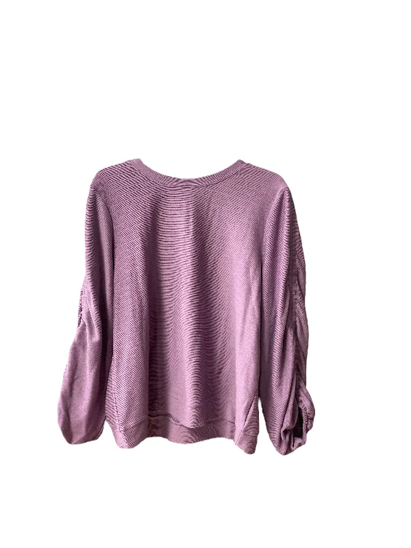 Top Long Sleeve By Simply Vera In Purple, Size: Xl